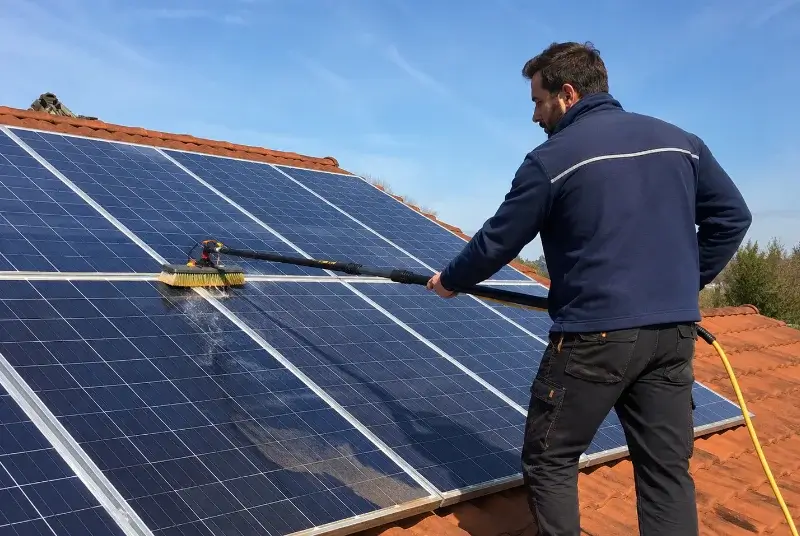 Nettoyage et entretien de panneaux solaires à Maillat