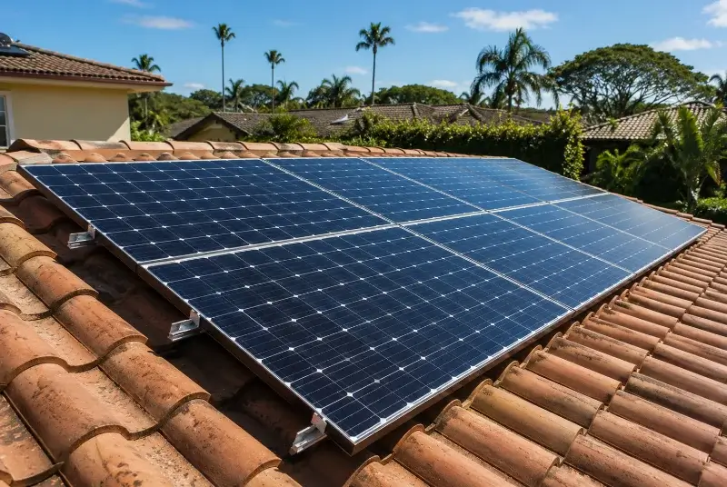Installation de panneaux solaires à Maillat